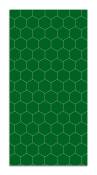 Tapis vinyle mosaïque hexagones verte 80x150cm