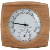 Thermomètre/Hygromètre, intérieur Bois 2-en-1 pour Sauna Sauna Thermo-hygromètre Thermomètre Hygromètre Accessoires de hammam pour Salle de Sauna
