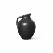 Vase Ary Medium / Ø 7 x H 10 cm - Porcelaine - Ferm Living noir en céramique