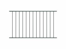 Vidaxl panneau de clôture acier enduit de poudre 1,7x0,75 m anthracite 145221