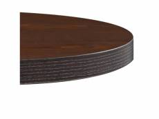 Vidaxl table de bistro marron foncé 60 cm mdf 286422