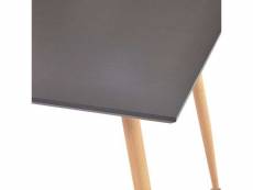 Vidaxl table de salle à manger gris et chêne 80,5x80,5x73 cm mdf 248311