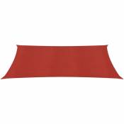 Voile d'ombrage 160 g/m² Rouge 2x4 m pehd - Rouge