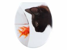 Abattant fish & cat duroplast