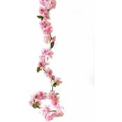 AIDUCHO Fleurs De Cerisier Artificielles Vigne Plantes Suspendues Faux Sakura Guirlande Fausse Couronne De Cerisier Oriental Fleur Artificielle 5.8