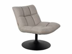 Bar - fauteuil design pivotant en tissu gris clair 3100029