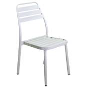 Chaise de jardin empilable Blanc 49x58 cm h 88 cm en