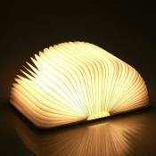 En bois, pliante, lampe de livre Lampes de livre à led magnétiques Lumières décoratives/Veilleuse usb Lampe de bureau rechargeable