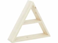 Etagère triangle en pin 43 x 37 x 10.5 cm