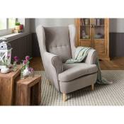 Fauteuil 71x74x105 Gris taupe sofas 110 - gris taupe