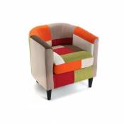 Fauteuil Multicolore Red Patchwork