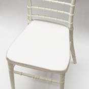 Grand Soleil - Stock 20 coussins rembourrés antidérapants blancs pour chaise Chiavarina Napoleon