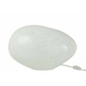 Jolipa - Lampe boule à poser en verre blanc 40x30x26 cm - Blanc