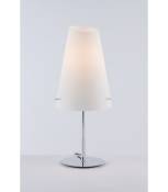 Lampe de table Ermes 1 ampoule Verre,structure métallique,câble