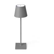 Lampe portable pour extérieur en aluminium gris Toc - Faro Barcelona