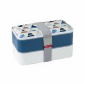 LUNCH BOX BLEU 2 COMPARTIMENTS 2X60CL 1159321 - Easy Life