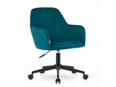 Narnit - fauteuil de bureau style moderne bureau/chambre d'ado - 91x57x56.5 cm - chaise pivotante - vert