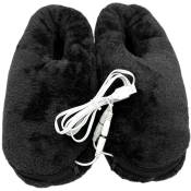 Pantoufles chauffantes électriques, chauffe-pieds chauffants usb, bottes en peluche, protection contre la surchauffe, chauffe-pieds électriques,