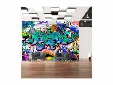 Papier peint - graffiti: motif bleu-250x175 A1-XLNEW010681