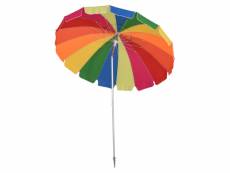Parasol inclinable rond ø 220 cm tissu polyester haute
