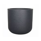 Plastique - Pot rond 40 cm GraphitUp - 32,5 l - Gris