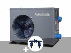 Pompe à chaleur 8 kw aqua premium 8000 + kit by-pass ø 32-38-50 mm - aquazendo