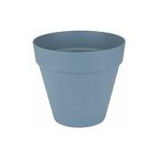 Pot de fleurs rond avec roues Loft Urban - ш 40 cm - Bleu vintage - Elho