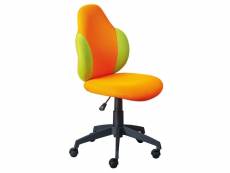 Prezi - fauteuil pivotant orange et vert pour enfant