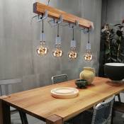 Suspension bois lampe de table à manger cuisine suspension