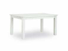 Table à manger bois blanc 180x100x77cm - décoration