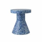 Table d'appoint Bit Cone / Table d'appoint - Plastique 100% recyclé / Ø 36 cm - Normann Copenhagen bleu en plastique