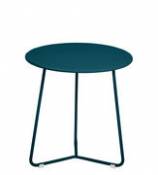 Table d'appoint Cocotte / Tabouret - Ø 34 x H 36 cm - Fermob bleu en métal