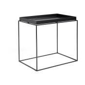 Table d'appoint rectangulaire en métal noir 40 x 60 x 54 cm Tray - HAY