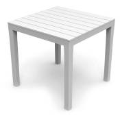 Table De Jardin Carree Couleur: Blanc 78x78x72cm Modèle: