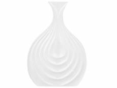 Vase décoratif blanc 25 cm thapsus 144547