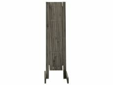 Vidaxl clôture en treillis de jardin gris 150x80 cm bois de sapin 314827