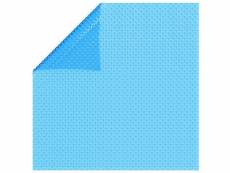 Vidaxl couverture de piscine rectangulaire 600x400 cm pe bleu 92959