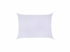 Voile d'ombrage rectangulaire curacao - 3 x 4 m - blanc