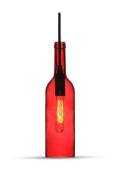 VT-7558 Lustre décoratif en forme de bouteille à led 1MT E14 Ф72mm en verre rouge sku 3769 - Rouge - V-tac