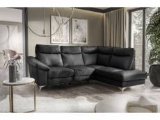 Canapé d'angle en cuir italien de luxe 5 places luzini