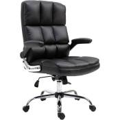 Chaise de bureau HW C-J21, chaise de direction chaise pivotante chaise de bureau, - similicuir noir