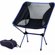 Chaise de camping pliante Chaise pliante ultralégère en aluminium Chaise pliante portable compacte Chaise de pêche pour la randonnée en plein air