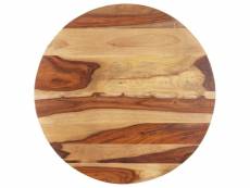 Dessus de table bois solide rond 15-16 mm 60 cm