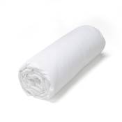 Drap plat coton blanc 180 x 290 cm