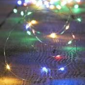 Guirlande lumineuse intérieur 2m multicolore 20 led à piles Feeric lights & christmas