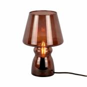 Lampe classique en verre marron 25x16cm