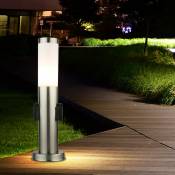 Lampe d'extérieur avec prise 45cm colonne de puissance jardin avec lampe lampes d'extérieur lampadaire de jardin led, 1x 9W 810lm 3000K, DxH 13.1x45
