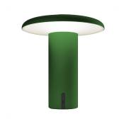 Lampe portable en aluminium anodisé vert 19 cm Takku - Artemide