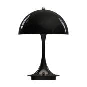 Lampe sans fil en métal noir 23 cm Panthella Portable