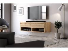 Meuble tv fonctionnel elwina, 100 cm, chêne wotan